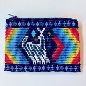 💕New Listing 💕Vibrant Chakira Bead Coin Purse